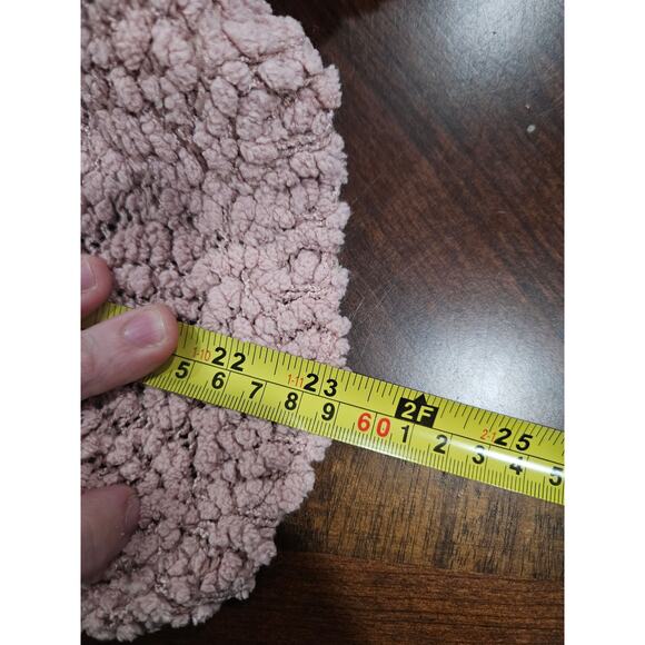 Romeo and Juliet Couture Popcorn Sweater Cowl Neck Rose Pink Size M Cape Shrug - Picture 8 of 8